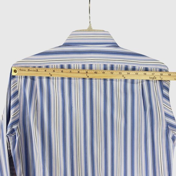 Polo Ralph Lauren Regent Custom Fit Striped Button-Down Shirt Size 15 1/2 -32/33 - Picture 8 of 9